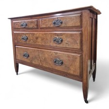 Antique victorian walnut chest - walnut,