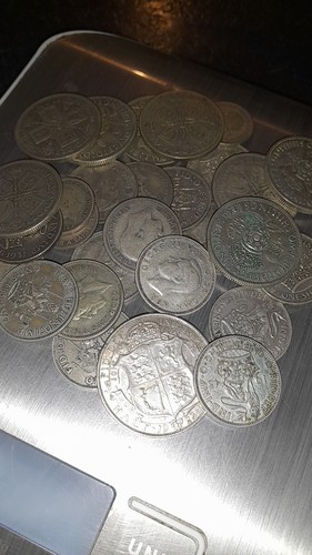 Vgc british silver coins job - coins,