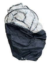 Genuine Silver Cross Comet Baby Carriage Stroller - Clear Rain Cover with Bag