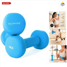Dumbbell Set Cast Iron & Neoprene Coated 1-10kg Home Gym Equipment