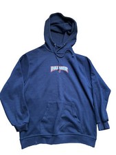 Vintage 90s Y2K Palmer Snowboards L Blue Graphic Hooded Sweatshirt Hoodie RARE