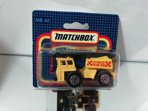 Matchbox mobile crane card - matchbox,