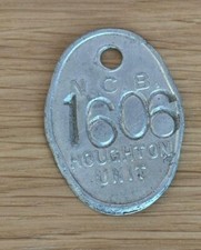 Houghton Unit  Mining NCB Memorabilia Colliery Pit Check Token 1606
