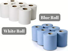 Centre Feed Rolls 6/30/60 2ply Embossed Kitchen Paper Towel Blue/White Rolls