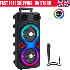 2000W Loud Bluetooth Speakers with Mic Portable Party Outdoor Wireless Subwoofer