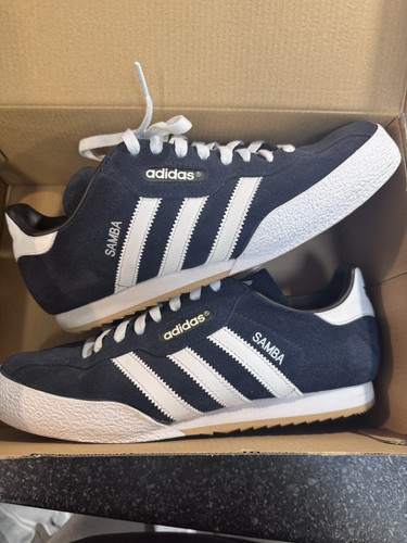 Adidas samba blue suede - blue, 8.5