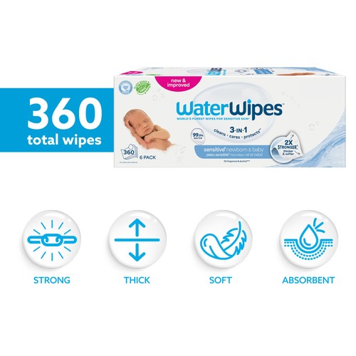 Waterwipes sensitive newborn - waterwipes, sensitive+