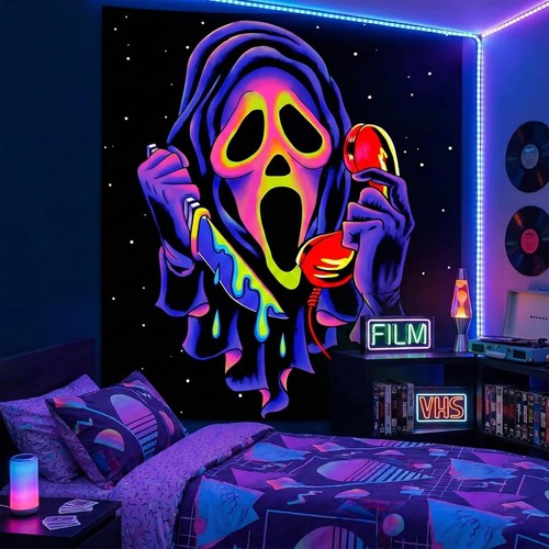 Horror skull tapestry uv - tapestry,,