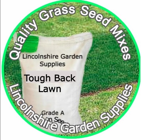 Grass seed tough back lawn - seed.,