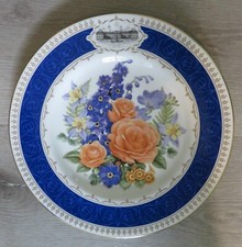 RHS Chelsea Flower Show 1988 75th Anniversary Plate Royal Worcester + Paperwork