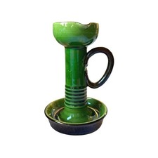 Vintage Studio Pottery Chamberstick by Watcombe Pottery, Torquay, Devon, England