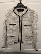 Zara Tweed Ivory & Black