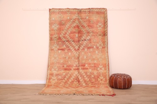 Peach vintage moroccan wool - peach,