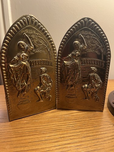 Vintage elpec brass bookends - elpec,