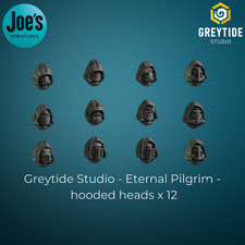 Hooded/cloaked heads x 12 -