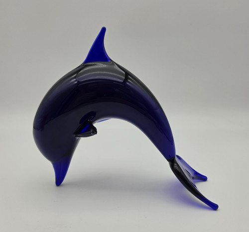 Figurine blue glass - -,