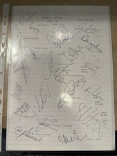 Plymouth Argyle A4 Hand Signed 2011/12 Squad Sheet