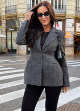 Zara  Peplum Fitted Blazer