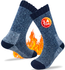 Mens Merino Wool Socks Thermal 2.4 TOG Warm Thick Walking Winter Socks Size 6-11