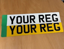 EV Pair Premium Quality MOT Road Legal Car Van Reg Registration Number Plates
