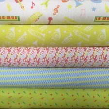 Fabric Freedom Sound Of Music 100% Cotton Fabric FQ Crafting Quilt Patch Lime