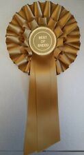 Best of breed rosette in gold