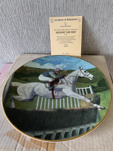 Classic racehorse plate desert - racehorse,