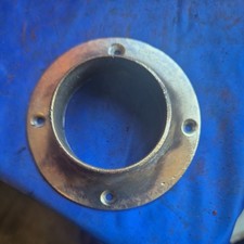 Vintage Brass Deck Fitting11 CM DIA  6 CM CENTER CLINKER BOAT FITTING FLAG MOUNT