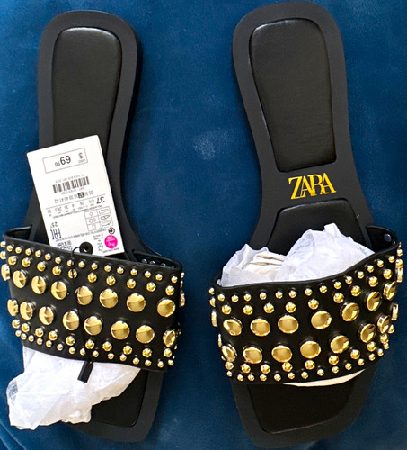 Zara studded straps - studded, slip-on