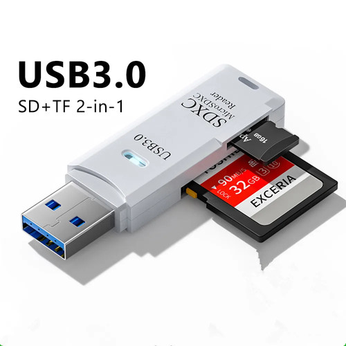 Usb card reader 1 - 2-in-1, |
