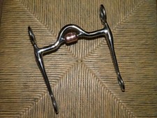 Vintage Stainless Steel Arab Cricket Bit With Copper Roller 4 3/4"