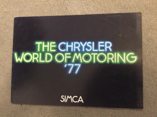 Simca brochure the - simca,