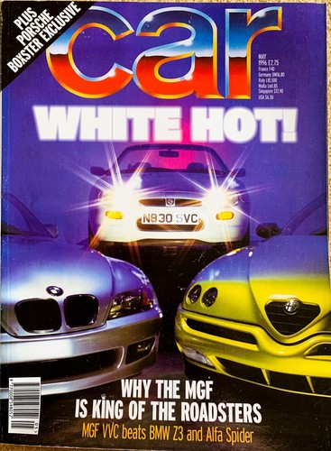 Car magazine may 1996 - may-1996, mgf