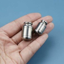 Mini Titanium Waterproof Pill Case Box Capsule Bottle Keychain Seal Container