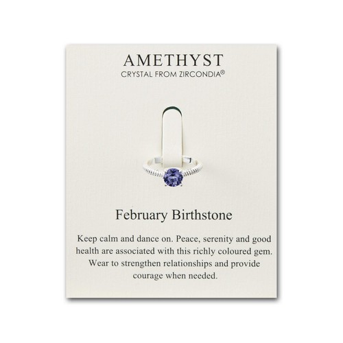 February adjustable - february, (amethyst)