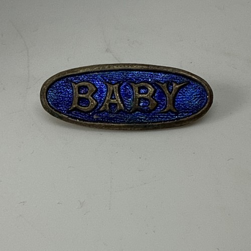 Antique enamelled baby - enamelled, ‘baby’