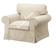 Ikea ektorp armchair cushion - ikea,