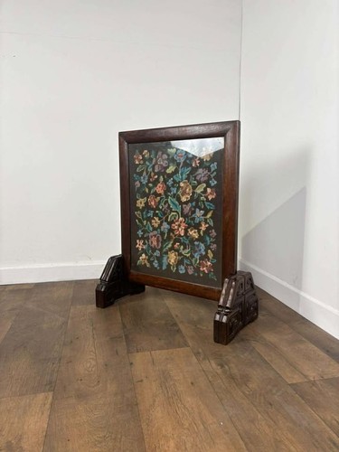 Vintage oak framed floral - oak,