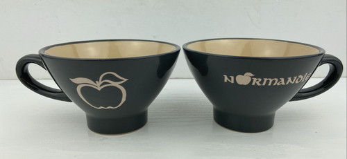 Normandie grey ceramic mug - normandie,