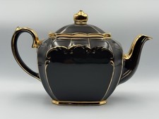 Sadler Dark Gray Cube Teapot 1922