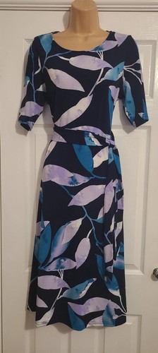 Lovely blue mix belted summer - lovely,