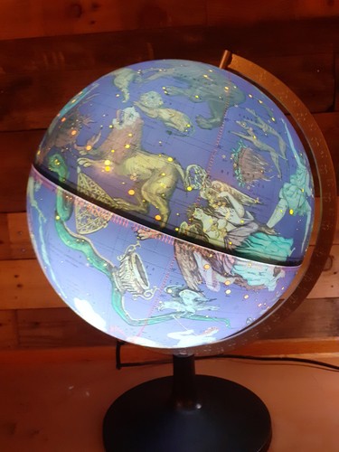 Vintage scan globe - vintage, 12"