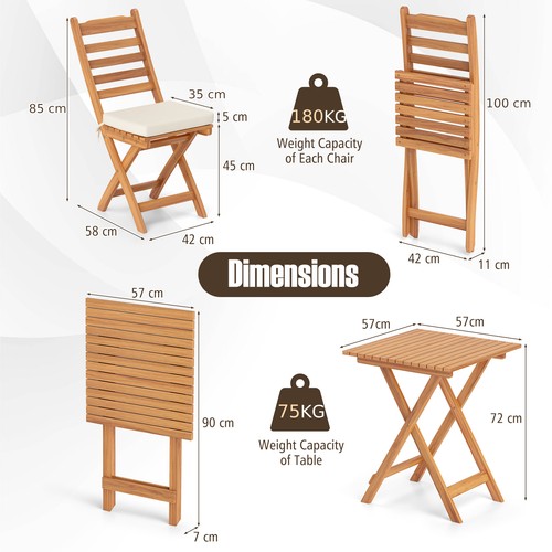 Cushions outdoor wood - outdoor, bistro