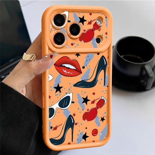 Red lips silicone - red,