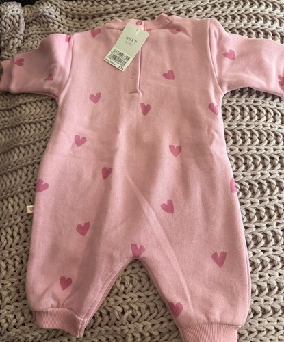 Next baby pink sleepsuit - pink, 0-3