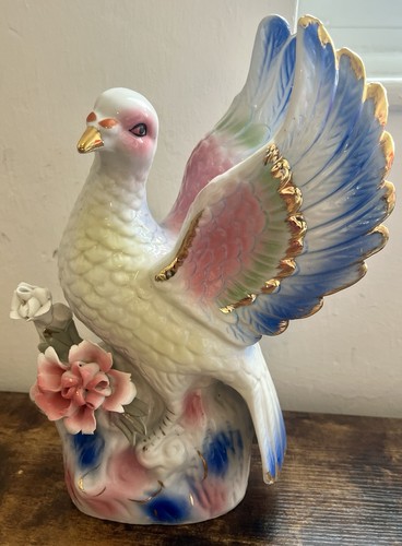 Large vintage porcelain dove - porcelain,
