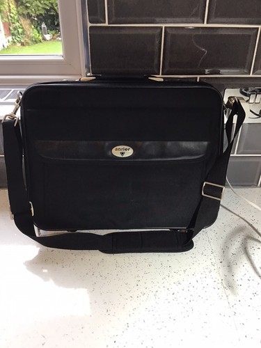 Antler black canvas laptop - antler,