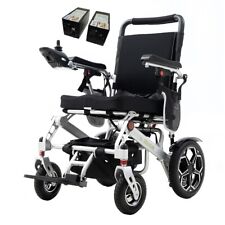 Super Lightweight Folding Electric Wheelchair Aluminium Compact Powerchair 20kg