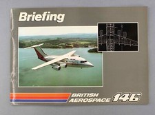 BRITISH AEROSPACE BAE 146 BRIEFING MANUFACTURERS SALES BROCHURE SEAT MAPS