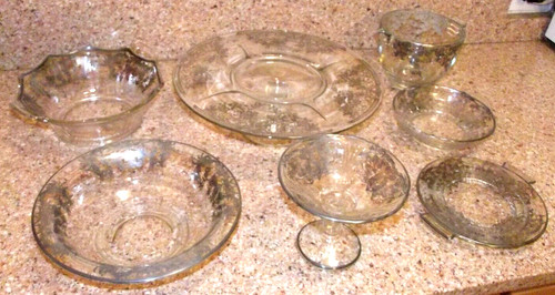 Piece vintage glass - 7,